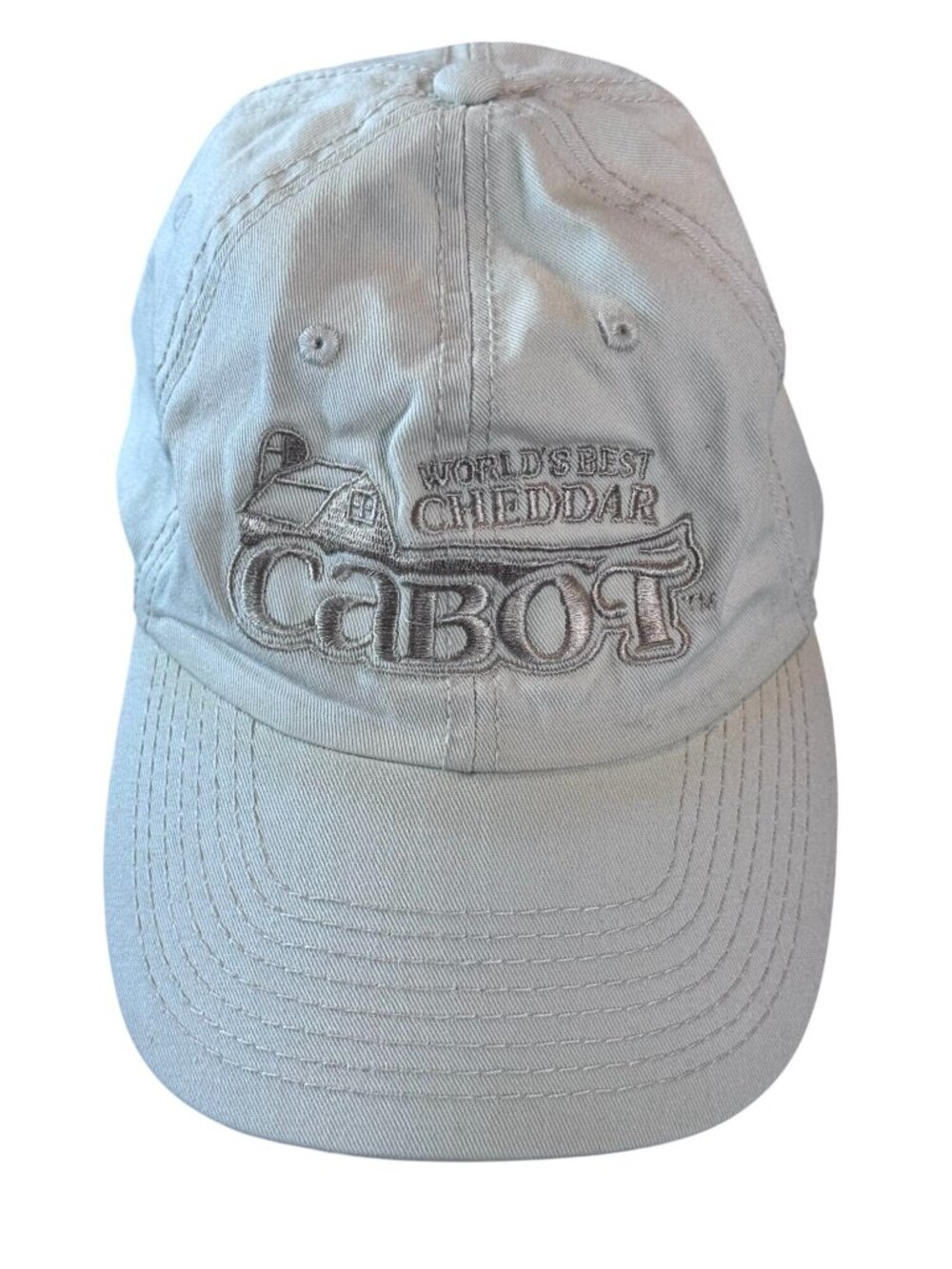 Cabot Cheese Worlds Best Cheddar Embroidered Low Profile Dad Hat Cap Khaki